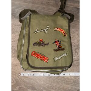 Vintage Captain Morgan Crown Royal Baileys Gordons Tanqueray Promo Messenger Bag